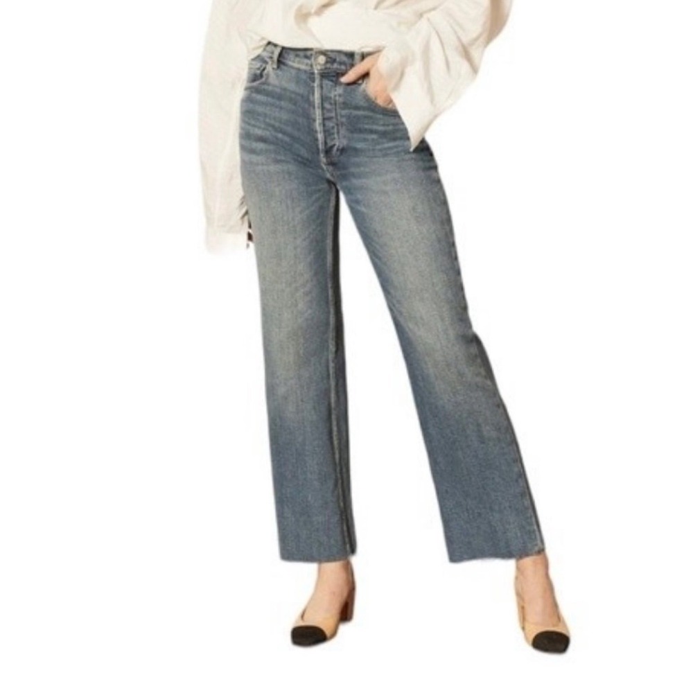 Free People Boyish Jeans Womens Love Affair The Mikey High Rise Wide Leg 26 $228